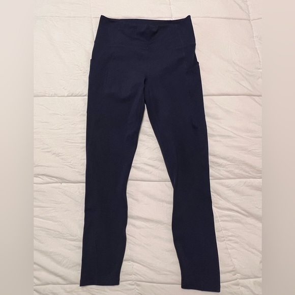 Fabletics Pants - Fabletics Pure Luxe Small Navy Pocket Leggings
